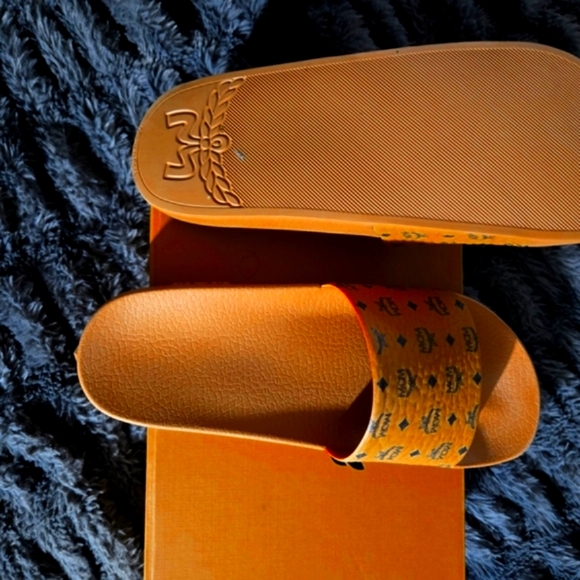 MCM Tan Slide Sandals for Men - Picture 3 of 6